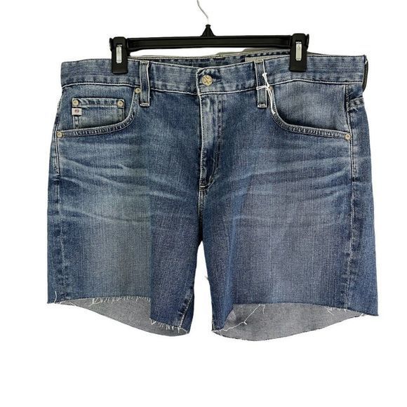 NWOT ADRIANO GOLDSCHMIED Becke Cutoff Denim Shorts, (Size 32) - Picture 4 of 12